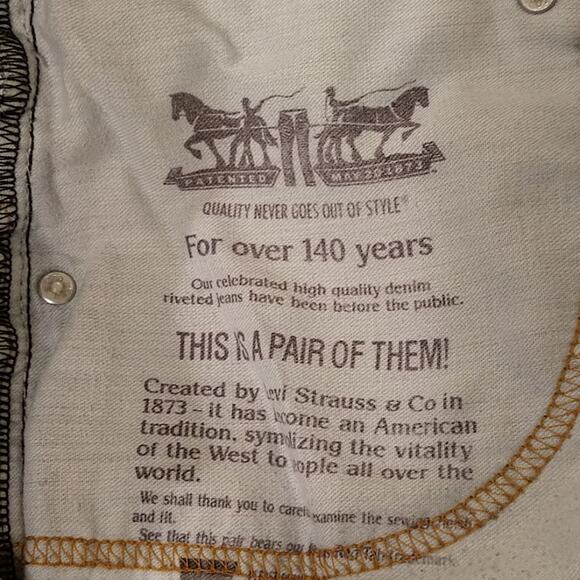 Levi's 550 Men's Jeans Red Tab Straight Leg 100% Cotton 2014 size 34 - Picture 4 of 16